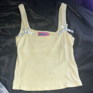 Edikted Yellow Top with Bows